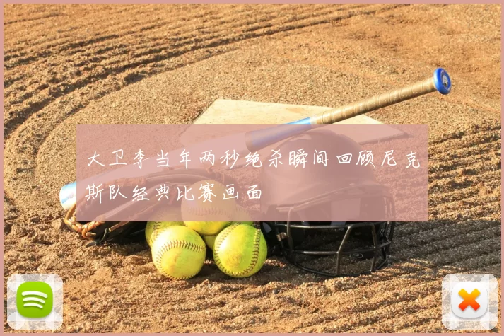 大卫李当年两秒绝杀瞬间回顾尼克斯队经典比赛画面