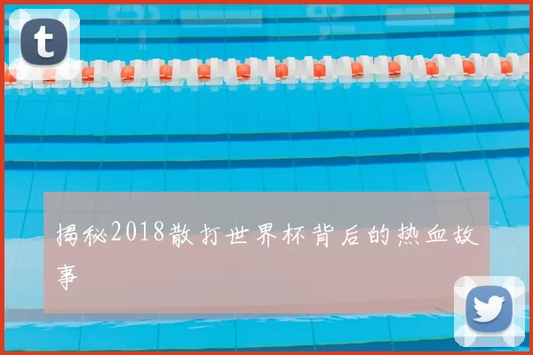 揭秘2018散打世界杯背后的热血故事