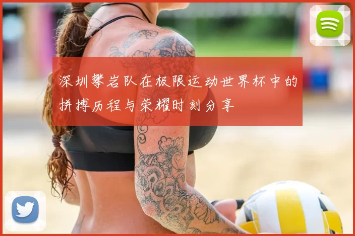 深圳攀岩队在极限运动世界杯中的拼搏历程与荣耀时刻分享