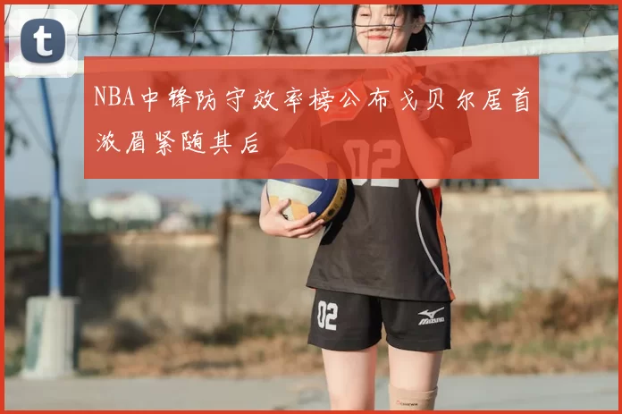 NBA中锋防守效率榜公布戈贝尔居首浓眉紧随其后
